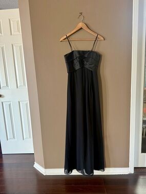 Max & Cleo Black Strapless Maxi Dress